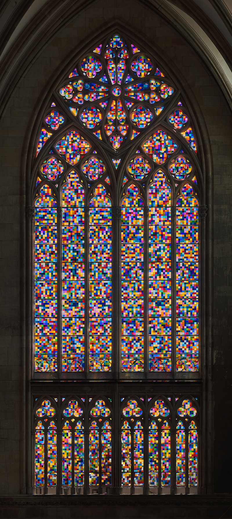 Entwurf: Gerhard Richter, Köln / Hohe Domkirche Köln, Dombauhütte, Foto: Matz und Schenk